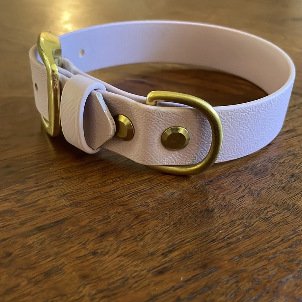 Lavender Waterproof Stinkproof Biothane Dog Collar and Leash - Picture 2 of 5